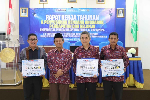 FAKULTAS TEKNIK RAIH TERBAIK II PENGELOLA PAGU ANGGARAN UM METRO TA. 2022/203 KATEGORI FAKULTAS/PPs