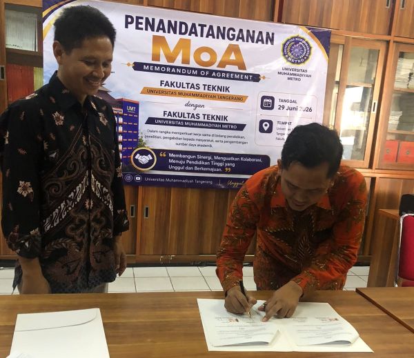FT UM Metro Perluas Jejaring Nasional, Gandeng FT UM Tangerang Bangun Kolaborasi Tri Dharma
